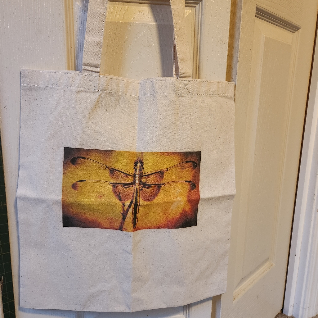 Dragonfly Lovers Brand New Lightweight 100 Cotton Tote Bag